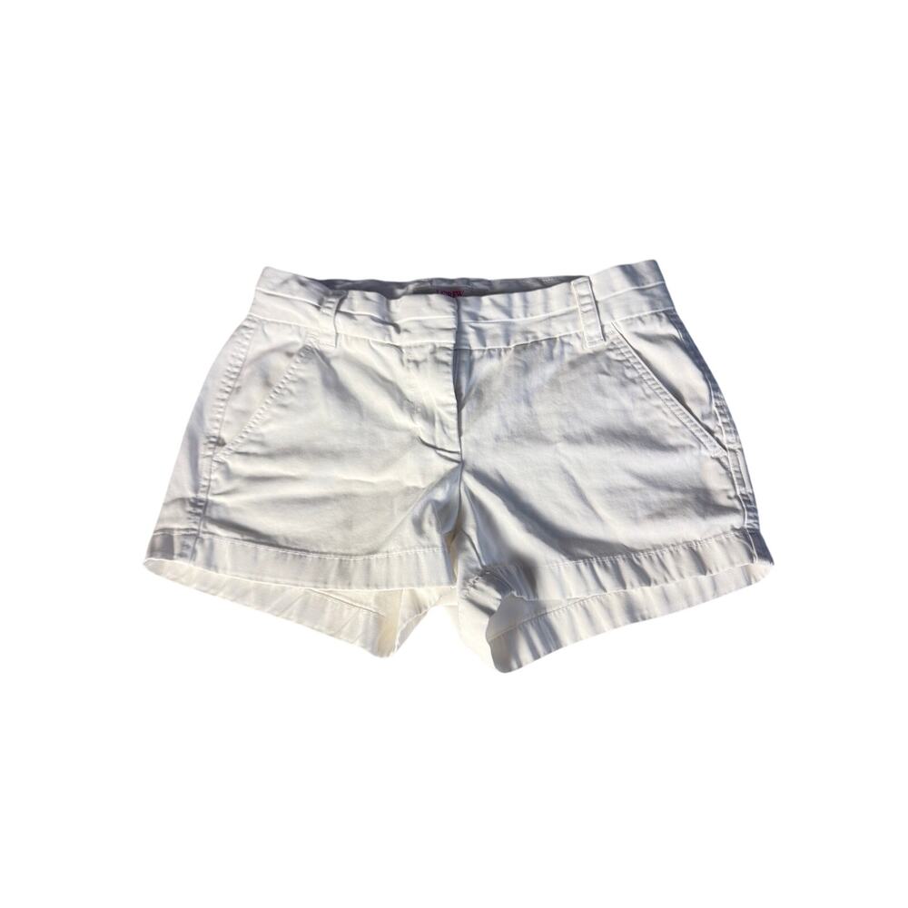 J.Crew White Chino Shorts Women's Size 0 Cotton Casual Summer Classic